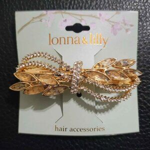 lonna lilly Glass and Abalone Stone Barret Turqaqua